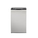 Stono Outdoor Living The TrueFlame 22" 4.1c Outdoor Approved Fridge (AMD-RFR-22S) features a reversible stainless steel door with lock, black top and handle, all shown against a plain white background.