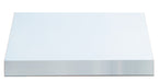 Stono Outdoor Living The TrueFlame 36" Outdoor Vent Hood (TF-VH36-2) by TrueFlame features a minimalist white rectangular design with clean edges, showcased against a plain white background.