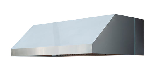 Stono Outdoor Living The TrueFlame 36" Outdoor Vent Hood (TF-VH36-2) by TrueFlame features a modern stainless steel design with a sleek, angled profile, shown against a plain white background.