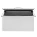 Stono Outdoor Living The TrueFlame 28x26" 2.7c Drop-in Cooler (AMD-IC-28-A) features a stainless steel exterior, an open lid with a metal handle, and a spacious, empty interior—ideal for keeping items chilled.