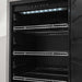 Stono Outdoor Living The Coyote 21" Outdoor Refrigerator (C121R-S-R) features a right hinge, three stainless steel wire shelves, and top LED lighting—ideal for any outdoor kitchen.