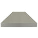 Stono Outdoor Living Front view of the Coyote 36" Outdoor Chimney Hood (C1HOOD36) in stainless steel, featuring a flat surface for efficient outdoor kitchen ventilation. The Coyote brand logo appears in the lower right corner.