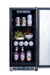 Stono Outdoor Living The TrueFlame 15" 3.2 Cu. Ft. Outdoor Rated Refrigerator (AMD-RFR-15S) by TrueFlame features a compact stainless steel design, perfect for storing drinks and snacks in your outdoor kitchen or for all your outdoor refrigeration needs.