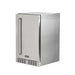 Stono Outdoor Living The Coyote 21" Outdoor Refrigerator (C121R-S-R) features a right-hinged door with a vertical handle, bottom vent slots, and Coyote branding—perfect for outdoor kitchens, shown against a white background.