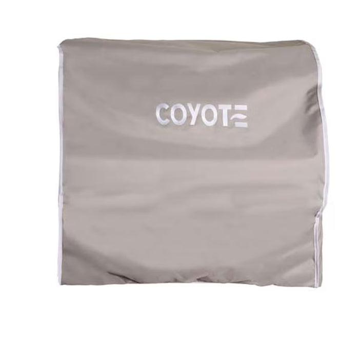 Stono Outdoor Living Protect your 36" grill with the Coyote Cover for 36" Grill (CCVR36-BIG). This gray, weather-resistant cover features "COYOTE" in white on the front—perfect protection for your outdoor cooking equipment.