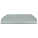 Stono Outdoor Living The Coyote 48" Outdoor Insert (C1LINER48) features a flat, rectangular stainless steel panel with angled sides and a smooth, light gray finish—perfect for outdoor hood ventilation and shown from the front against a white background.