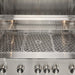 Stono Outdoor Living A close-up of the Coyote 42" SL-Series Grill (C3SL42NG) in natural gas features five control knobs, LED lights, ceramic components, and a clean grilling surface—showcasing its sleek, modern stainless steel design for outdoor kitchens.