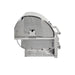Stono Outdoor Living Side view of the Coyote 36" SL-Series Grill (C3SL36NG) in stainless steel, featuring a closed lid, control knobs, handle, and gas connection—ideal for outdoor kitchens and built-in setups. Shown isolated on a white background.