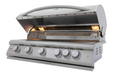 Stono Outdoor Living The Blaze Premium LTE+ 40" 5-Burner Propane Grill (BLZ-5LTE3-LP) by Blaze features stainless steel burners, five control knobs, rear infrared burner, grill lights, and an open lid—combining quality craftsmanship with a lifetime warranty.