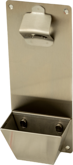 Stono Outdoor Living Ideal for your outdoor kitchen, the KoKomo Bottle Opener and Cap Catcher by KoKoMo Grills (KO-BTLOPNR) lets you easily open bottles and neatly collect caps in the tray below.