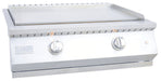 Stono Outdoor Living The KoKoMo Grills Professional 30 Inch Outdoor Kitchen Teppanyaki Griddle (KO-GRDL30-PRO-NG) features 304 stainless steel, dual burners with two control knobs, and a smooth surface—ideal for grilling assorted foods in your outdoor kitchen.