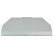 Stono Outdoor Living The Coyote 36" Outdoor Insert (C1LINER36) by Coyote is a flat, rectangular metal panel with angled edges, perfect for ventilation in outdoor kitchen hoods. Shown from the front against a white background with a sleek, industrial finish.