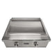 Stono Outdoor Living The Coyote 30" Flat Top Grill in Natural Gas (C3FTG30NG) features a smooth stainless steel cooking surface and two front control knobs, making it perfect for grilling in your outdoor kitchen.