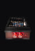 Stono Outdoor Living The TrueFlame Natural Gas Power Burner - TFPB by TrueFlame features a single burner with two glowing red knobs and blue flames under the metal grate, making it a high BTU side burner ideal for any outdoor kitchen, shown on a sleek black background.