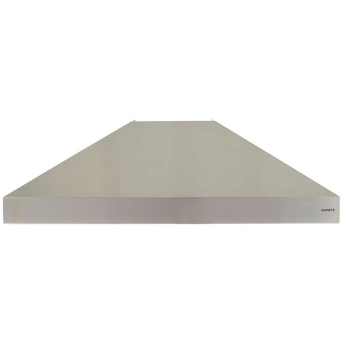 Stono Outdoor Living The Coyote 48" Outdoor Chimney Hood (C1HOOD48) by Coyote is a stainless steel, wall-mounted range hood with a sleek, modern rectangular design and powerful ventilation for efficient air purification.