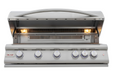 Stono Outdoor Living The Blaze Premium LTE+ 40" 5-Burner Propane Grill (BLZ-5LTE3-LP) features stainless steel burners, five control knobs, two interior lights, the “Blaze” logo on the front, unmatched durability, and a lifetime warranty.