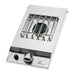 Stono Outdoor Living The Delta Heat Drop-In Propane Gas Single Side Burner (DHSB1D-CL) features a 304 stainless steel build, metal grate, front control knob, and ignition button. Compact and sleek, it’s perfect for any outdoor kitchen as a Delta Heat side burner.