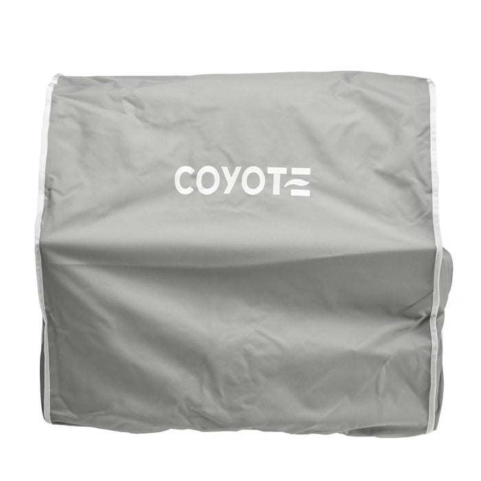 Stono Outdoor Living The Coyote Cover for 30" Grill, Gray (C3-CCVR30-BIG), is a light gray, weather-resistant cover with "COYOTE" in white capitals on the front, displayed against a plain white background.
