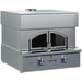 Stono Outdoor Living The Delta Heat 30-Inch Built-In Pizza Oven (Propane, DHPO30BI-L) features two black-handled doors, dual control knobs, and front panel indicator lights, designed for professional kitchens.