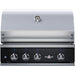 Stono Outdoor Living The Delta Heat 32-Inch 3-Burner Built-In Propane Grill (DHBQ32RS-KL) features a rotisserie, sear zone, stainless steel build, black control panel with four knobs, temperature gauge, and Delta Heat branding on the front.