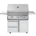 Stono Outdoor Living The Twin Eagles 42-Inch 3-Burner Built-In Natural Gas Grill (TEBQ42G-CN) features the brand’s Five-Part Grilling System, three control knobs, two storage drawers, dual cabinets, side shelves, and a hood with built-in thermometer for superior outdoor cooking.
