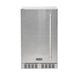 Stono Outdoor Living The Coyote 21" Outdoor Refrigerator Left Hinge (C121R-S-L) features a stainless steel, single-door design with vertical handle and bottom vented grille—ideal for any modern outdoor kitchen.