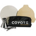 Stono Outdoor Living The Coyote Asado Smoker Accessory Bundle (ASADO-ACC) by Coyote features a carrying bag, metal pizza peel, metal cone, and two pizza stones—one round and one with a handle edge—for versatile outdoor grilling.