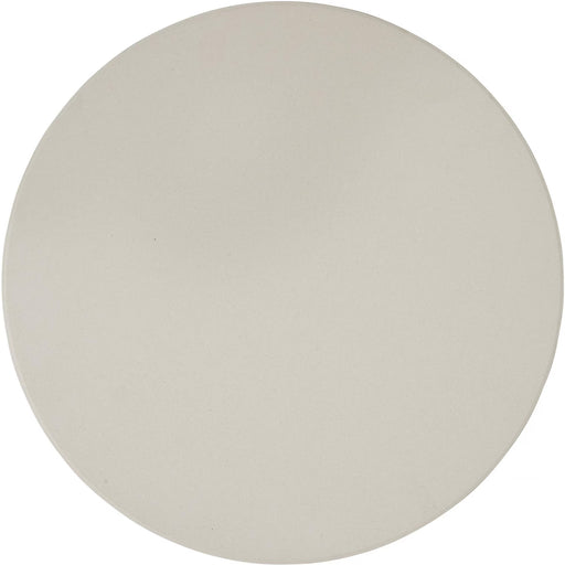 Stono Outdoor Living The Coyote Asado Smoker Pizza Stone (ASADO-PS) by Coyote is a round, beige ceramic pizza stone with a smooth surface, shown from above on a white background.