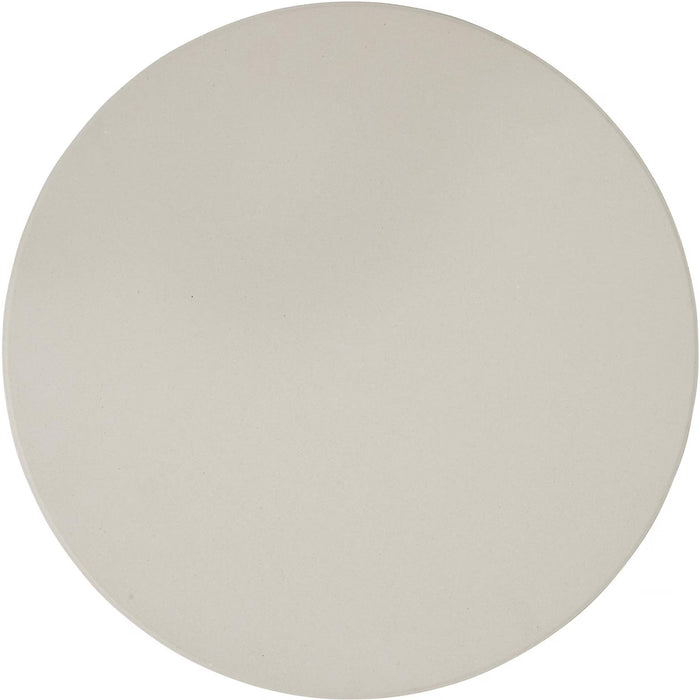 Stono Outdoor Living The Coyote Asado Smoker Pizza Stone (ASADO-PS) by Coyote is a round, beige ceramic pizza stone with a smooth surface, shown from above on a white background.