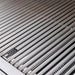Stono Outdoor Living Close-up of parallel stainless steel grill slats on the Blaze Premium LTE+ 32" 4-Burner Propane Grill, showing searing rods and perforated metal beneath. Brand: Blaze, Model: BLZ-4LTE3-LP.