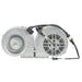 Stono Outdoor Living The Coyote 1200 CFM Blower (C1BLOW1200) by Coyote is a dual blower fan assembly with a metallic housing, exposed motor parts, electrical wiring, and an attached power plug, shown against a plain white background.
