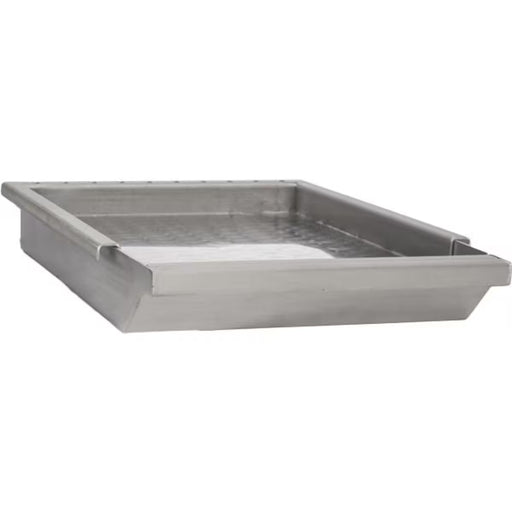 Stono Outdoor Living The Coyote Heavy Duty Drop-In Griddle (C1GRDL) by Coyote features a rectangular, flat metal surface with straight sides and a raised edge, providing an ideal flat-top for baking or food prep.