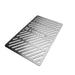 Stono Outdoor Living The Coyote Signature Poultry Grate for C3SL42 is a stainless steel grilling plate with diagonal slits and "COYOTE" cutout, ideal for poultry. Shown on a white background. Brand: Coyote. Model: C3SLSIGRATE42P.