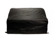 Stono Outdoor Living A Lynx 30" Carbon Fiber Vinyl Cover (built-in) - CC30 with a textured pattern and embossed Lynx branding draped over a rectangular grill, isolated on a white background.