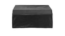 Stono Outdoor Living The Lynx 30” Carbon Fiber Vinyl Cover Asado (built-in), model CCASADO, is a black, weather-resistant rectangular cover that fully shields your grill from dust, rain, and outdoor elements. Shown here against a plain white background.