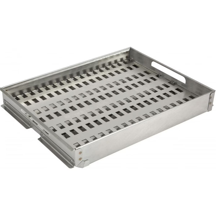 Stono Outdoor Living The Coyote Charcoal Tray for 34" & 36" Grills (CCHTRAY15) lets you easily add charcoal grilling to your gas grill, perfect for enhancing flavor when cooking vegetables or small foods on your Coyote grill.