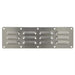 Stono Outdoor Living The Coyote Stainless Island Vent 2 Pack (15" x 4 1/2", COYVENT) features twelve horizontal slots in two rows and eight mounting holes, perfect for grill island or outdoor kitchen ventilation.