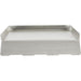 Stono Outdoor Living The Coyote Teppanyaki Plate - CTEP is a rectangular silver metal griddle with raised edges on three sides, shown from the front against a white background—perfect as a teppanyaki cooking plate or Coyote grill accessory.