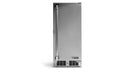 Stono Outdoor Living The Lynx 15" Outdoor Refrigerator (LN15REF) is a tall, narrow unit featuring a left-hinged vertical handle, bottom vent panel, and the Lynx logo.