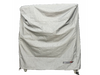 Stono Outdoor Living A large wheeled appliance is covered by the Tagwood BBQ BBQ03SS/SI Cover - COVE03, a grey, UV-resistant cover from Tagwood BBQ with visible wrinkles and a small label at the bottom right, set against a plain white background.