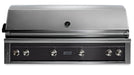 Stono Outdoor Living The Lynx 54" Built-In Grill (L54TR-OBNG) in Obsidian features stainless steel construction, five control knobs, a built-in lid temperature gauge, one Trident™ burner with rotisserie—perfect for your outdoor kitchen.