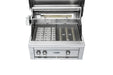 Stono Outdoor Living The Lynx 30" Built-In Grill (L30TR-LP) features a stainless steel design, Trident™ Infrared Burner, rotisserie, clean grates, burner controls, and the Lynx logo—ideal for outdoor cooking.