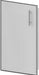 Stono Outdoor Living The Stono Outdoor Living Side Component is a plain, rectangular stainless steel door with a vertical metal handle on the right. It features a smooth surface, minimal detailing, and a simple, modern design.