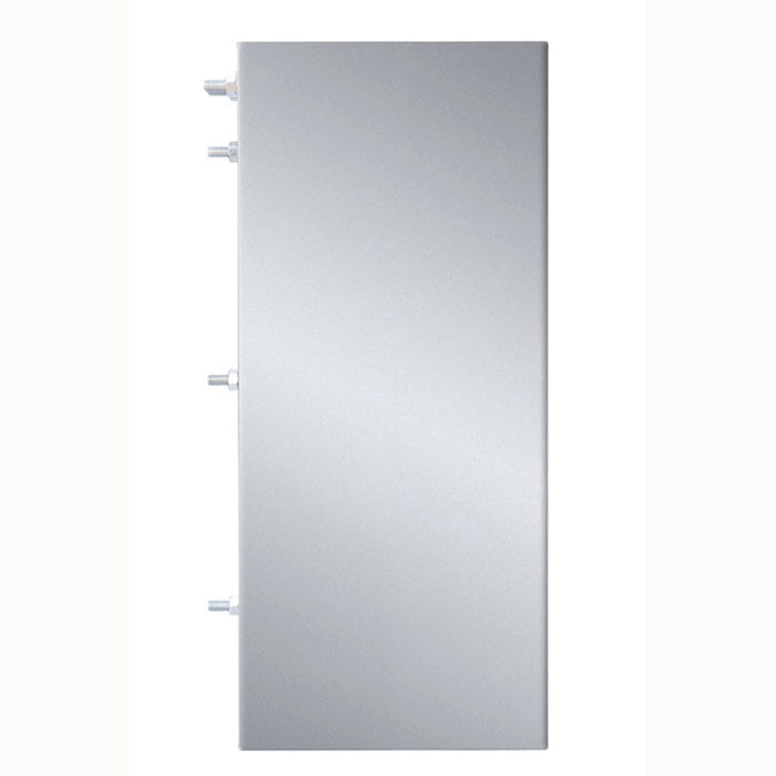 Stono Outdoor Living The TrueFlame 8" Spacer Bracket for 36" Outdoor Vent Hood (TF-VH36-2-SP8) is shown against a plain white background, perfect for optimizing ventilation in your outdoor kitchen.