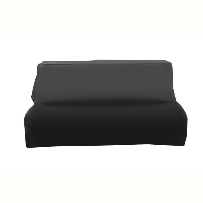Stono Outdoor Living A TrueFlame 32" Built-In Deluxe Grill Cover - TFGC-32 by TrueFlame, reminiscent of a heavy-duty black sofa cover, is displayed against a plain white background.