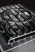 Stono Outdoor Living Close-up of the TrueFlame Propane Gas Power Burner - TFPBL by TrueFlame, featuring stainless steel construction, metal grates, and visible burner rings—ideal for an outdoor kitchen—set against a dark background.