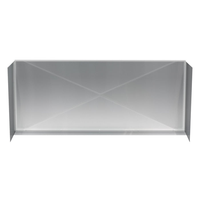 Stono Outdoor Living The TrueFlame 36" Stainless Steel Wind Guard (TFWG-36) fits 30-32" grills, featuring smooth, reflective panels and angled side flanges—ideal as a weather-resistant grill protector or stainless steel grill accessory.