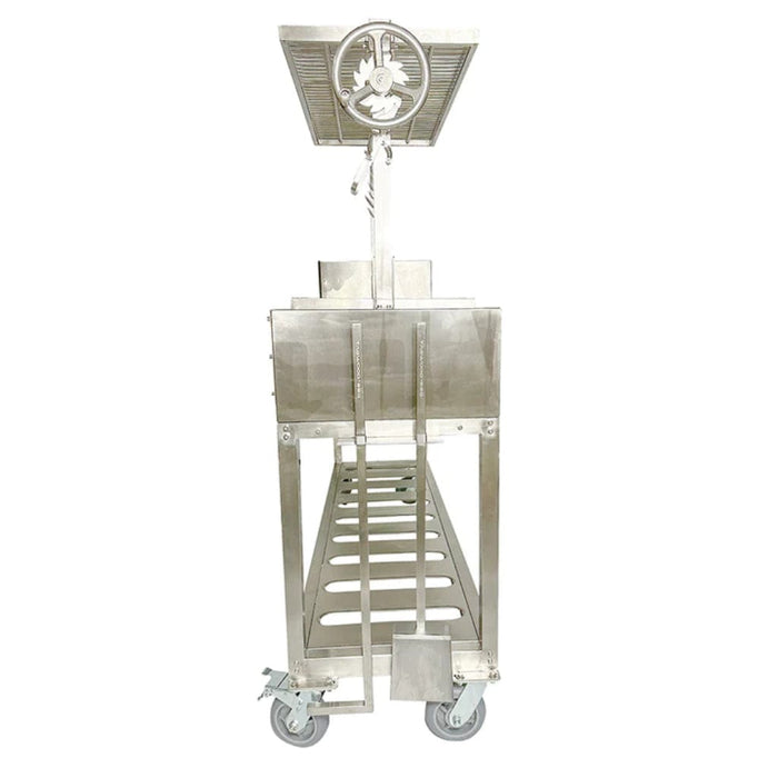 Stono Outdoor Living The Tagwood BBQ Argentine Santa Maria Wood Fire & Charcoal Grill (BBQ06SS) by Tagwood BBQ, shown from the front against a white background.
