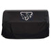Stono Outdoor Living The Twin Eagles Vinyl Cover for 13-Inch Built-In TESB (VCSB13) is a black rectangular cover featuring two white outlined birds facing each other inside a triangle on the front center.