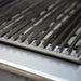 Stono Outdoor Living Close-up of clean, silver grill grates in parallel on the Twin Eagles 36-Inch 3-Burner Built-In Propane Gas Grill (TEBQ36RS-CL), featuring stainless steel burners and the advanced Five-Part Grilling System.